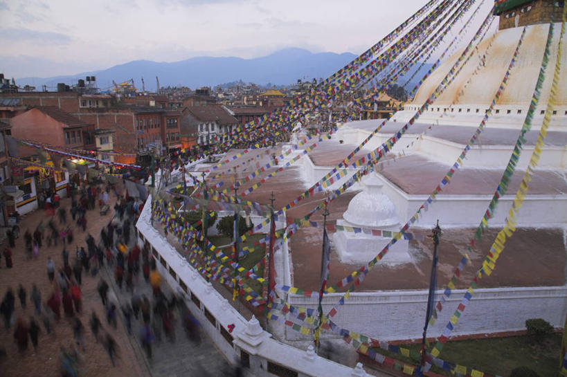 寺庙,横图,尼泊尔,亚洲,首都,佛塔,地标建筑,摄影,宗教,佛教,加德满都,博达塔,巴格马提河,喜马拉雅山脉,步行,彩图