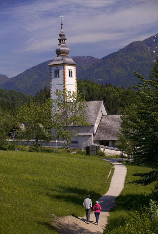 教堂,竖图,室外,欧洲,斯洛文尼亚,摄影,彩图,戈雷尼,伴侣