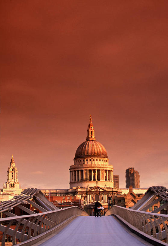 无人,竖图,城市,英国,首都,英格兰,摄影,伦敦千禧桥,彩图