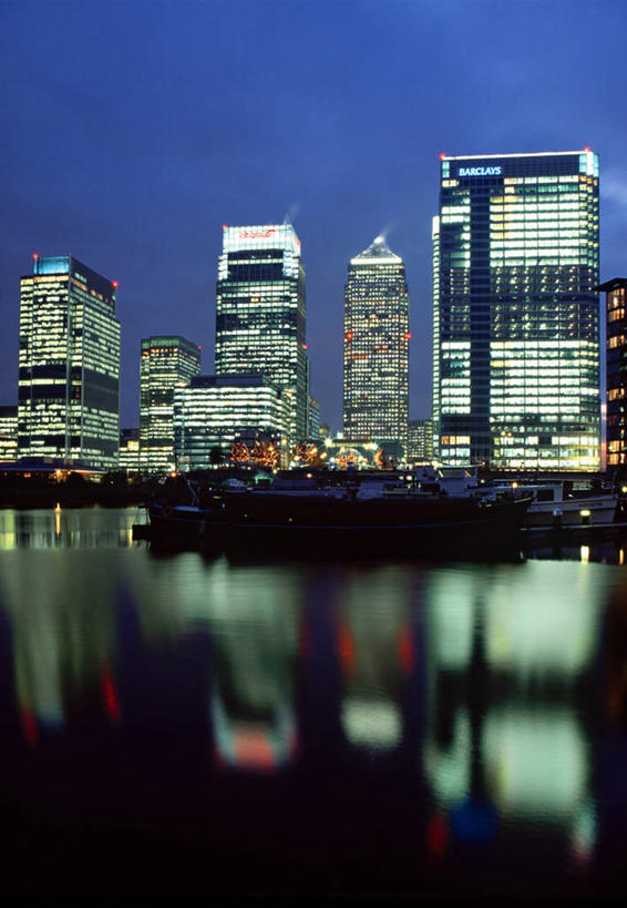 无人,竖图,室外,建筑,船,英国,欧洲,首都,英格兰,泰晤士河,黄昏,摄影,金丝雀码头,金融区,彩图