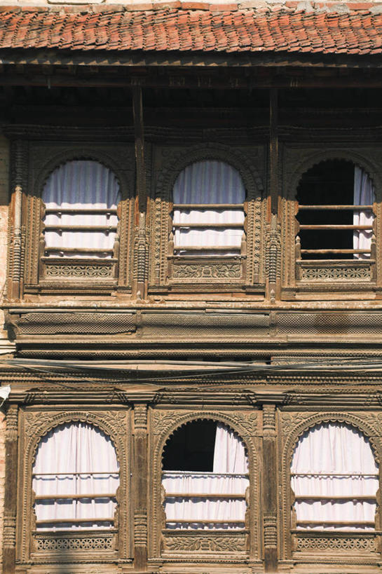 无人,竖图,窗户,尼泊尔,亚洲,木制,首都,摄影,加德满都,巴格马提河,帕坦,彩图