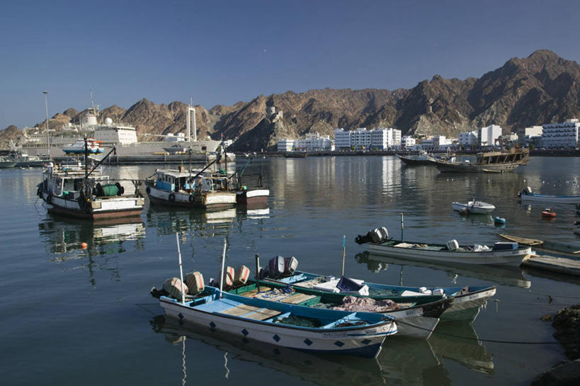 无人,横图,城市,阿曼,海湾,首都,摄影,中东,波斯湾,大马斯喀特,阿拉伯,彩图,海港,阿拉伯半岛