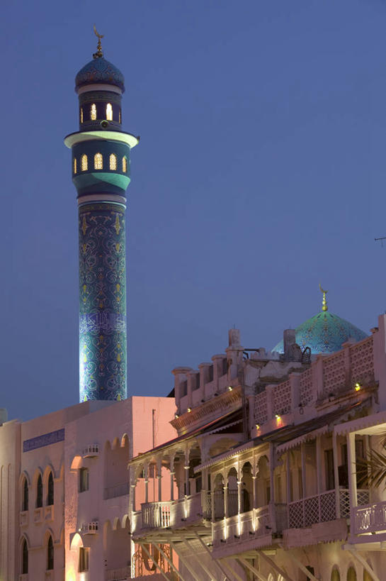 无人,竖图,城市,阿曼,首都,黄昏,摄影,中东,波斯湾,大马斯喀特,阿拉伯,彩图,阿拉伯半岛