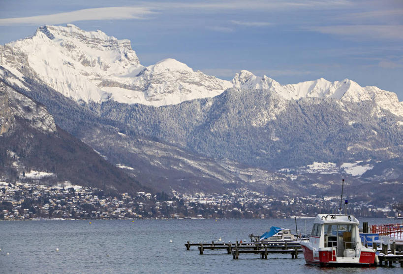 无人,横图,室外,山,山脉,法国,欧洲,冬天,摄影,阿尔卑斯山脉,上萨瓦,彩图,安锡