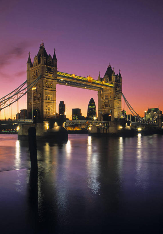 无人,竖图,室外,夜晚,英国,欧洲,首都,英格兰,泰晤士河,摄影,英国文化,塔桥,彩图