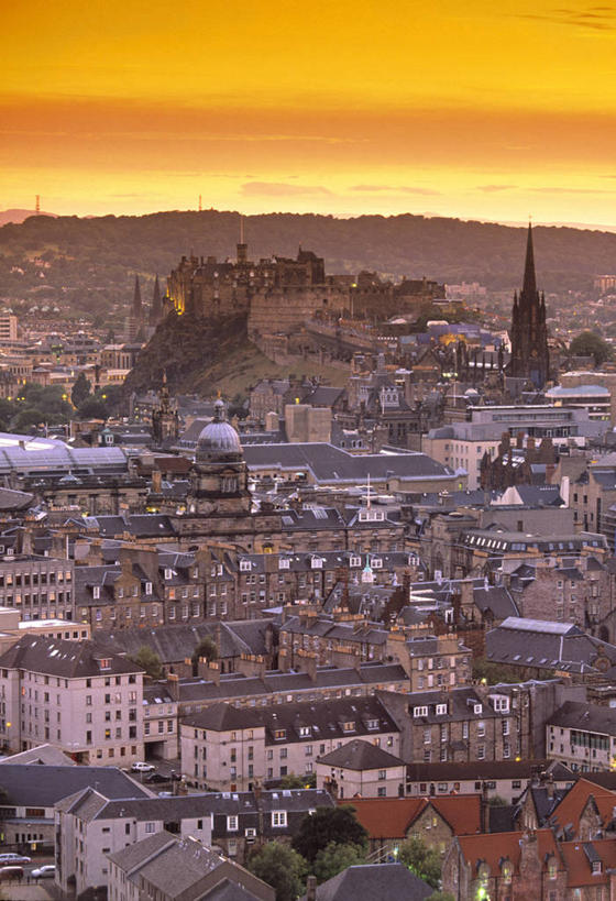 无人,竖图,日落,城市,英国,欧洲,首都,苏格兰,黄昏,摄影,爱丁堡,彩图