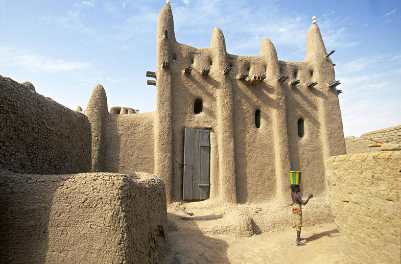 无人,横图,建筑,非洲,马里,摄影,伊斯兰教,彩图