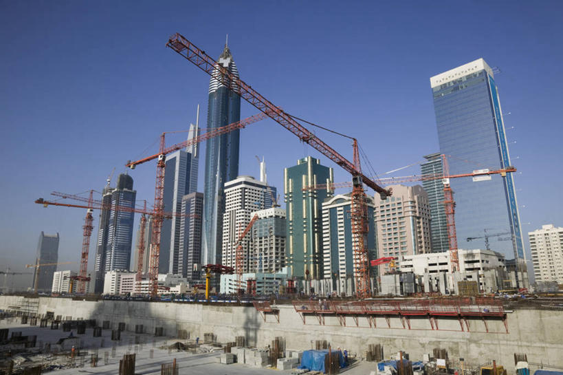 无人,横图,室外,建筑业,城市,摩天大楼,摄影,中东,阿拉伯联合酋长国,迪拜,波斯湾,彩图,阿拉伯半岛,广角拍摄