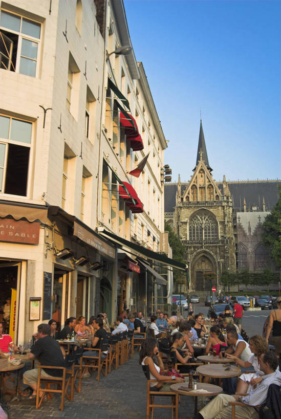 吃,竖图,吃饭,城市,比利时,欧洲,首都,摄影,西欧,布鲁塞尔,彩图,咖啡馆,比荷卢三国关税同盟