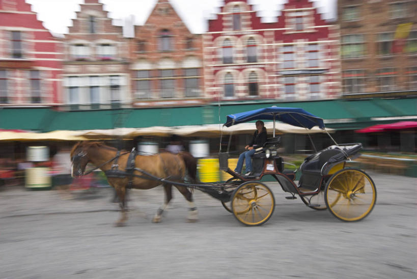 一个人,横图,方图,城市,比利时,欧洲,市场,摄影,西欧,布鲁日,法兰德斯,彩图