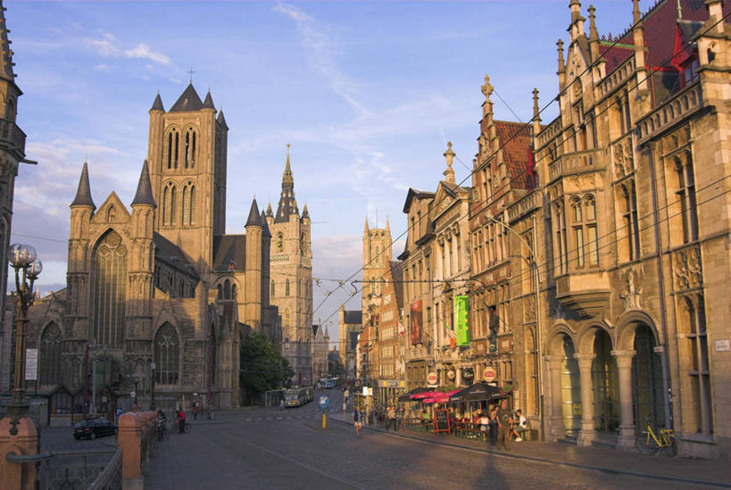 无人,教堂,横图,植物,比利时,欧洲,草药,药草,中药,摄影,龙胆,西欧,药材,中草药,中药材,本草,根特,彩图