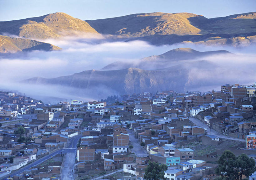 无人,横图,雾,玻利维亚,城镇,南美,摄影,拉丁美洲,波托西,彩图