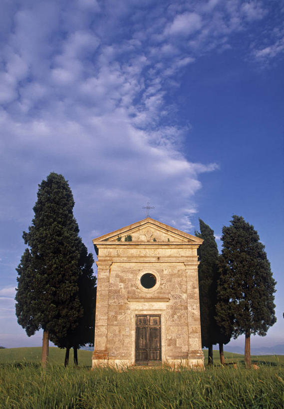 无人,教堂,竖图,意大利,欧洲,塞浦路斯,节日,地形,文化,树,祈祷,健康,许愿,摄影,宗教,信仰,纪念,祈求,基督教,西欧,南欧,天主教,意大利文化,托斯卡纳区,白杨,平安,彩图