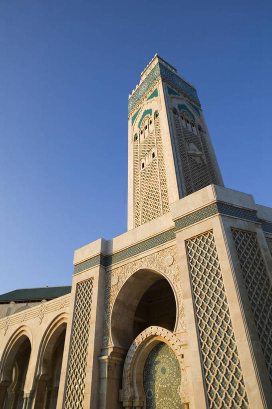 无人,竖图,非洲,摩洛哥,摄影,宗教,尖塔,伊斯兰教,清真寺,北非,阿非利加洲,摩洛哥王国,卡萨布兰卡,达尔贝达,摩洛哥肺叶,摩洛哥文化,彩图