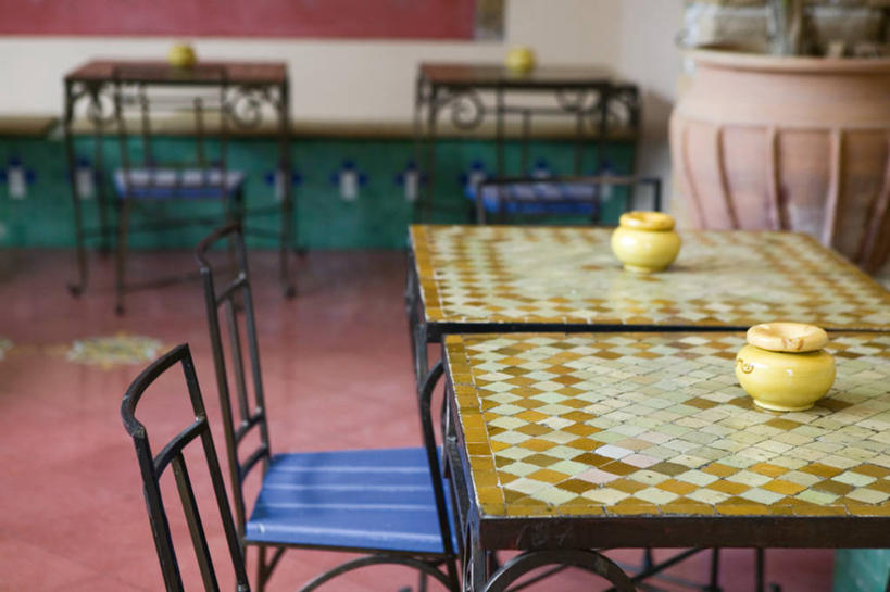 无人,吃,横图,室内,吃饭,建筑,非洲,摩洛哥,颜色,摄影,北非,阿非利加洲,摩洛哥王国,卡萨布兰卡,达尔贝达,摩洛哥肺叶,摩洛哥文化,彩图,咖啡馆