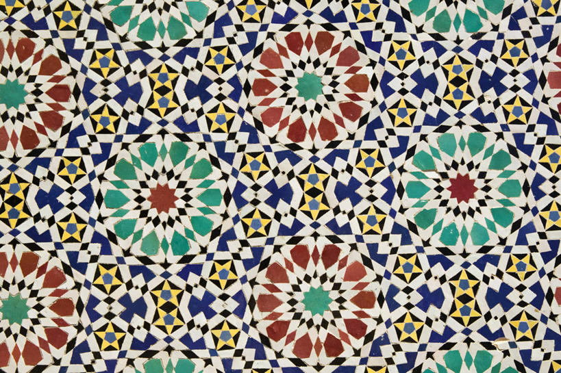 无人,横图,彩色,非洲,摩洛哥,瓷砖,摄影,五颜六色,色彩斑斓,五彩缤纷,北非,五彩斑斓,费兹,五光十色,摩洛哥文化,彩图