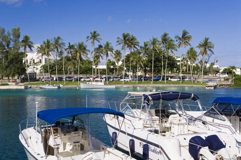 无人,横图,室外,船,岛,游艇,大西洋,摄影,百慕大,彩图