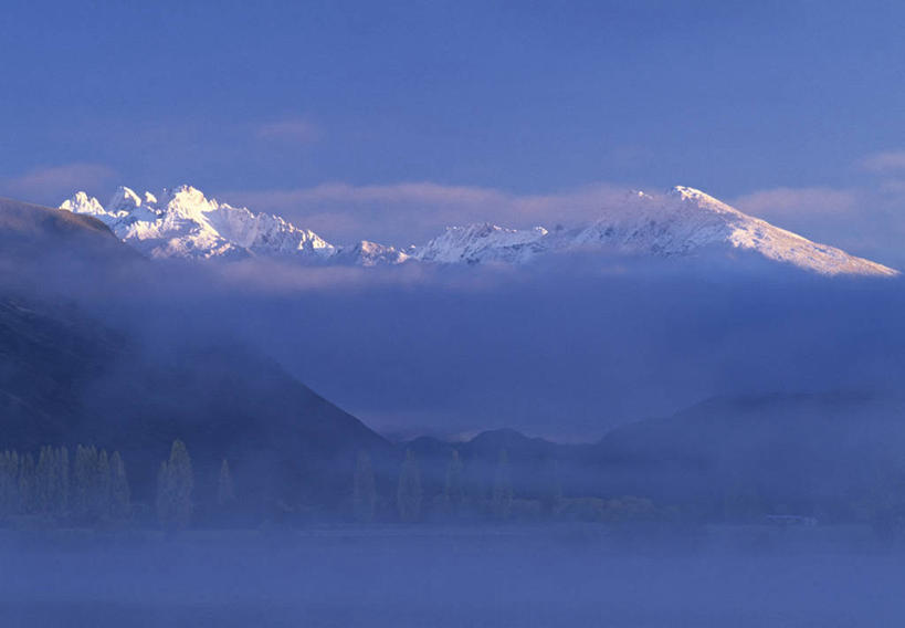 无人,横图,室外,山,山脉,新西兰,地形,摄影,澳大拉西亚,南阿尔卑斯山脉,南太平洋,新西兰南岛,瓦纳卡湖,彩图