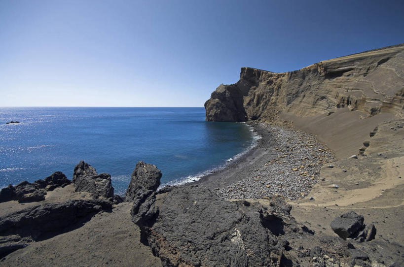 无人,横图,室外,葡萄牙,欧洲,岛,火山口,大西洋,摄影,西欧,亚速群岛,大西洋群岛,法亚尔岛,海滩,彩图