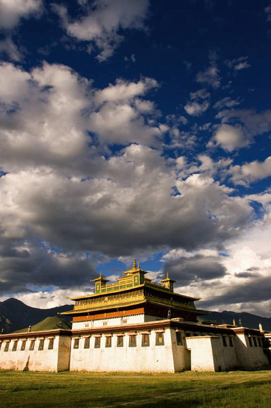 无人,竖图,建筑,中国,亚洲,摄影,宗教,佛教,中国文化,西藏自治区,喜马拉雅山脉,桑耶寺,彩图