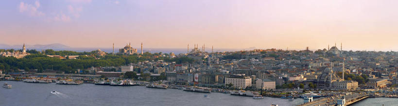 无人,横图,全景,城市,欧洲,摄影,素檀阿梅特区,伊斯坦布尔,金角湾,彩图