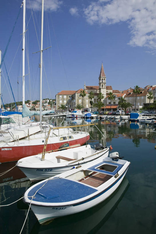 无人,竖图,欧洲,克罗地亚,摄影,地中海文化,巴尔干,东欧,米兰,亚得里亚海,达尔马提亚,布拉奇岛,彩图,海港