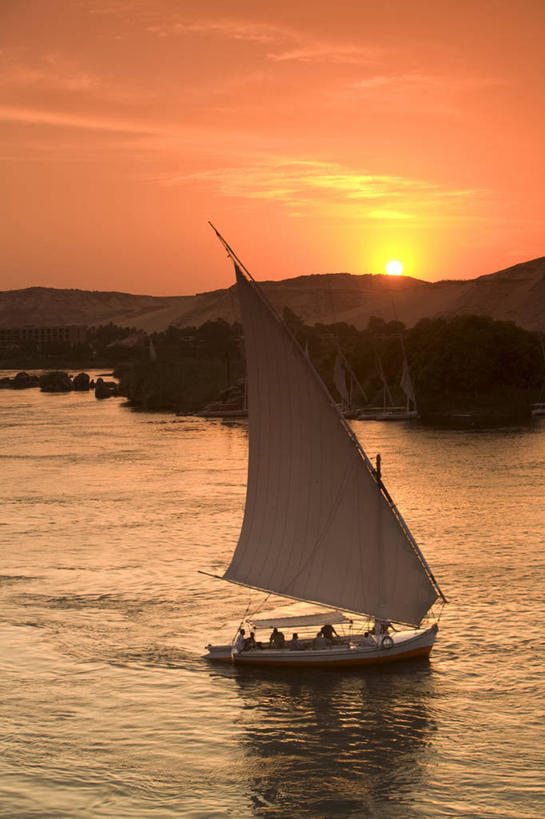 帆船,无人,竖图,室外,河流,日落,船,尼罗河,非洲,埃及,交通工具,帆,摄影,航海,中东,载具,北非,埃及文化,三桅帆船,彩图