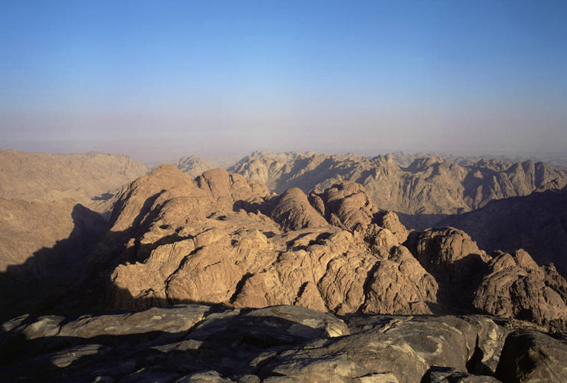 无人,横图,室外,沙漠,非洲,埃及,地形,山顶,摄影,中东,北非,埃及文化,阿拉伯埃及共和国,金字塔之国,棉花之国,阿非利加洲,西奈山,何烈山,摩西山,彩图