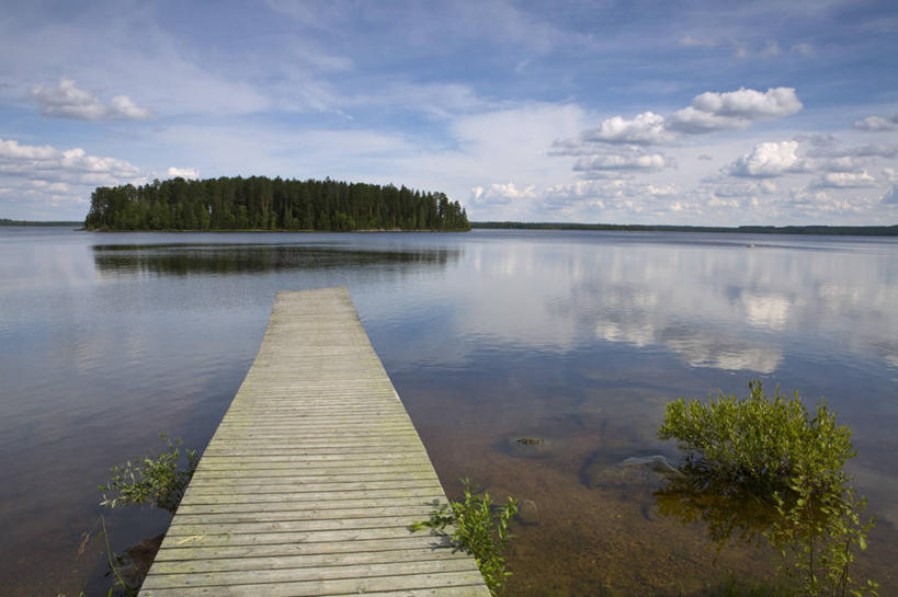 无人,码头,横图,室外,湖,欧洲,芬兰,地形,夏天,摄影,西欧,北欧,奥卢,彩图