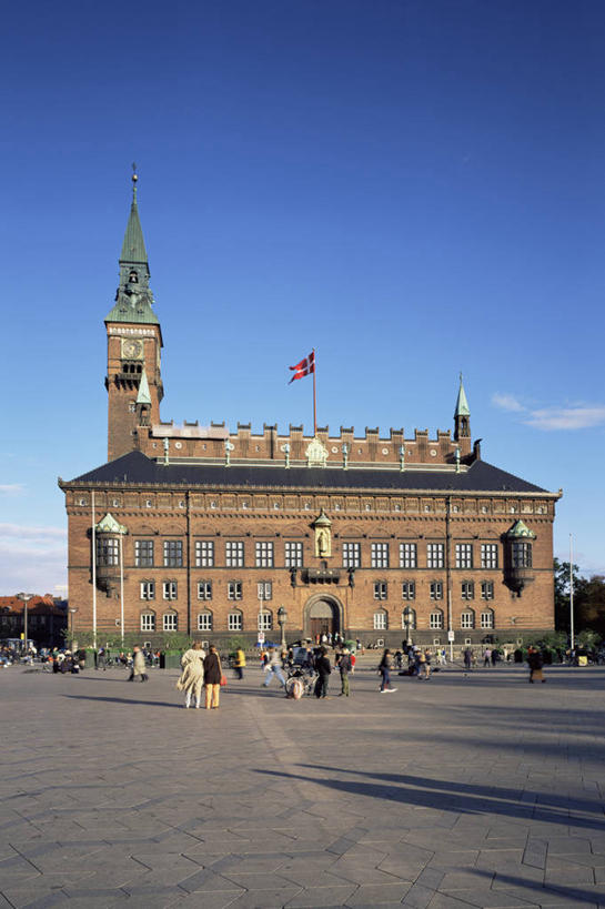 无人,竖图,城市,丹麦,欧洲,首都,摄影,西欧,北欧,市政厅,哥本哈根,彩图