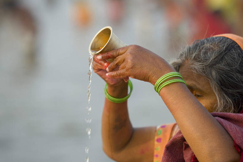 一个人,横图,印度,亚洲,摄影,北方邦,印度次大陆,彩图,阿拉哈巴德