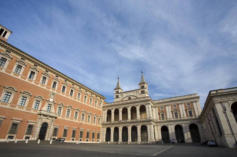 无人,教堂,横图,室外,城市,建筑,意大利,欧洲,首都,历史,摄影,宗教,基督教,西欧,地中海文化,南欧,意大利文化,巴洛克风格,拉奇奥,拉特兰圣约翰大教堂,彩图