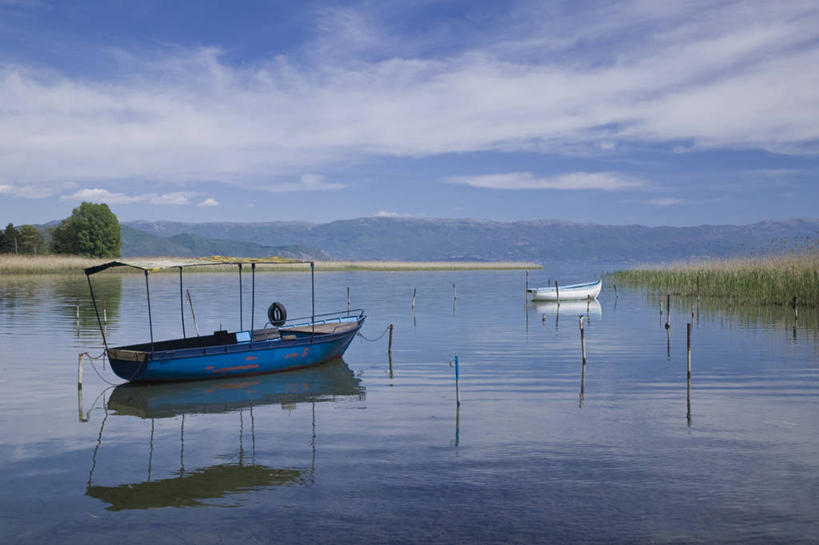 无人,横图,室外,湖,船,欧洲,风景,摄影,巴尔干,彩图