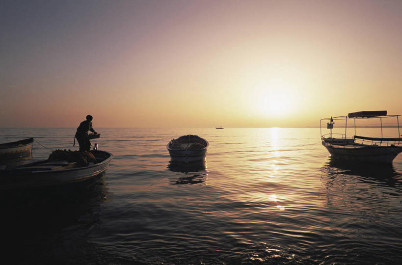 无人,横图,室外,非洲,突尼斯,渔船,摄影,地中海文化,北非,哈马马特,海滩,彩图