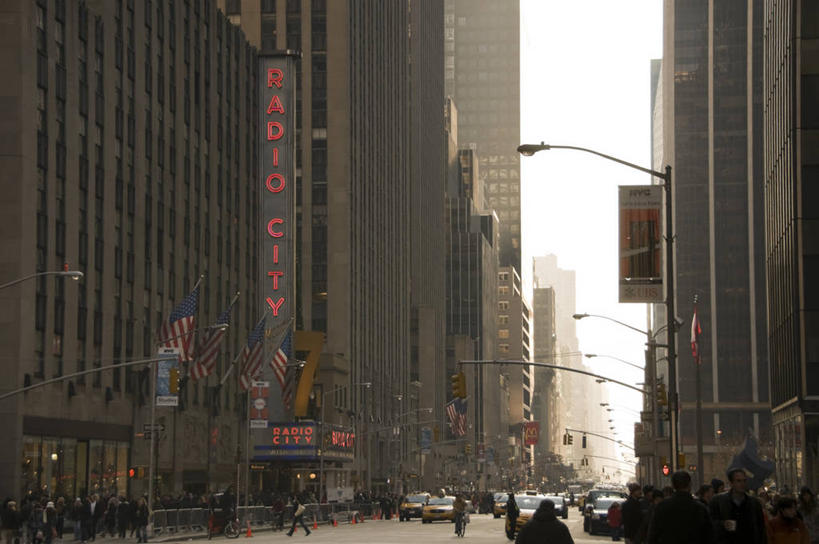 无人,横图,城市,纽约,美国,曼哈顿,摄影,北美,美国人,彩图,无线电城音乐厅