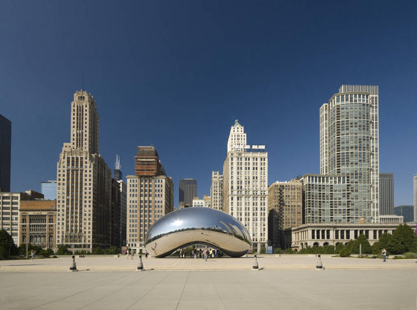 无人,横图,室外,城市,摩天大楼,美国,摄影,北美,市区,伊利诺斯州,芝加哥市,芝加哥千禧公园,美国人,彩图