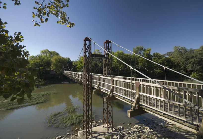 无人,横图,室外,河流,美国,桥,荡秋千,摄影,北美,伊利诺斯州,66号公路,美国人,彩图