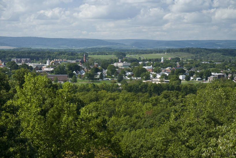 无人,横图,俯视,美国,地形,摄影,北美,宾夕法尼亚,美国内战,盖兹堡,美国人,彩图,高角度拍摄