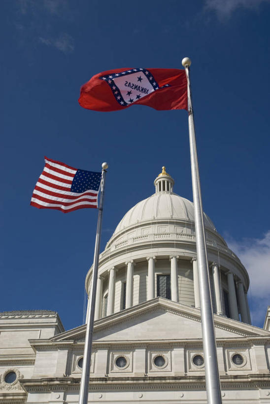 无人,竖图,城市,旗帜,美国,国会大厦,摄影,北美,阿肯色州,美国人,彩图