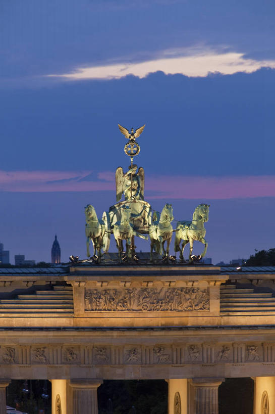 无人,竖图,室外,夜晚,旅游,城市,德国,欧洲,首都,柏林,黄昏,摄影,西欧,德国文化,勃兰登堡大门,彩图,旅行