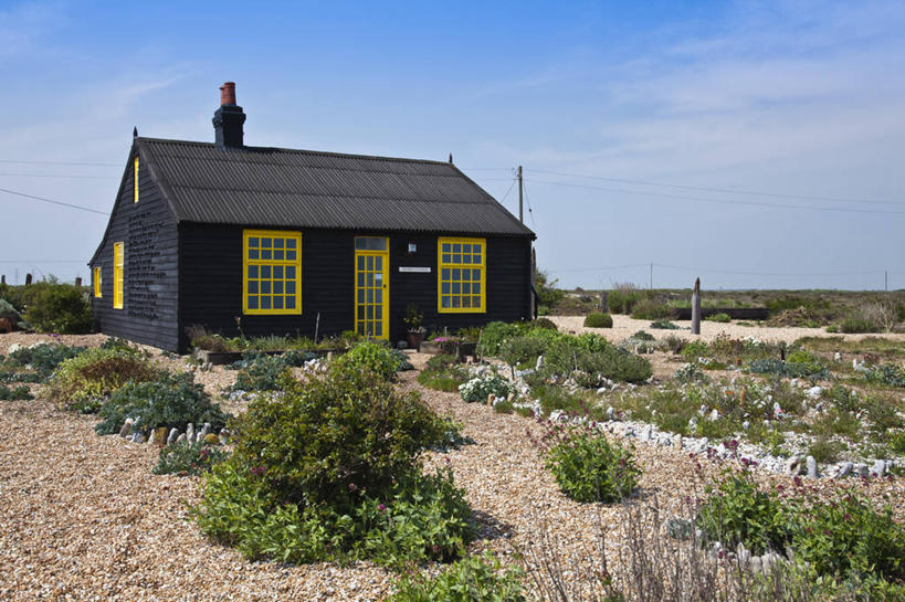 无人,家,横图,室外,白天,别墅,英国,房屋,屋子,公寓,洋房,楼房,英格兰,住宅,黑色,鹅卵石,摄影,邓杰内斯蟹,海滩,彩图,房子,海斯