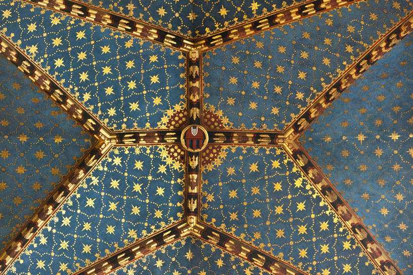 无人,教堂,横图,室内,白天,天花板,建筑,欧洲,波兰,古城,摄影,哥特式风格,克拉科夫,圣玛丽教堂,彩图