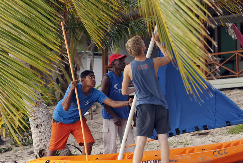 横图,室外,船,斐济,岛,帆,摄影,热带气候,独木舟,问题,南太平洋,帆樯,桅竿,解决,海滩,彩图,旅行,帆柱