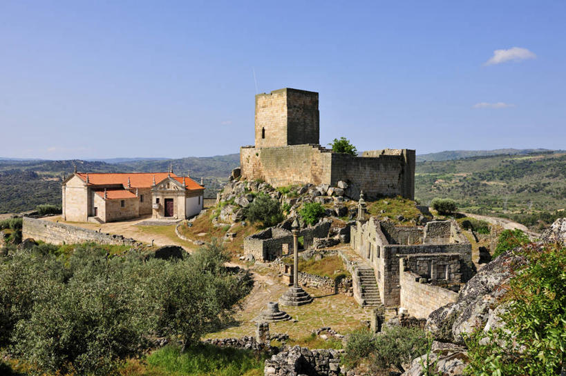 无人,横图,室外,白天,山,建筑,葡萄牙,欧洲,城堡,乡村,历史,地标建筑,摄影,要塞,伊比利亚半岛,能力,彩图,传统文化