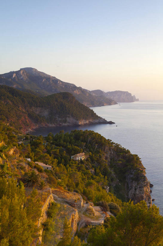 无人,竖图,室外,白天,海洋,山,西班牙,地形,悬崖,海湾,风景,摄影,万里无云,马略卡,彩图,旅行