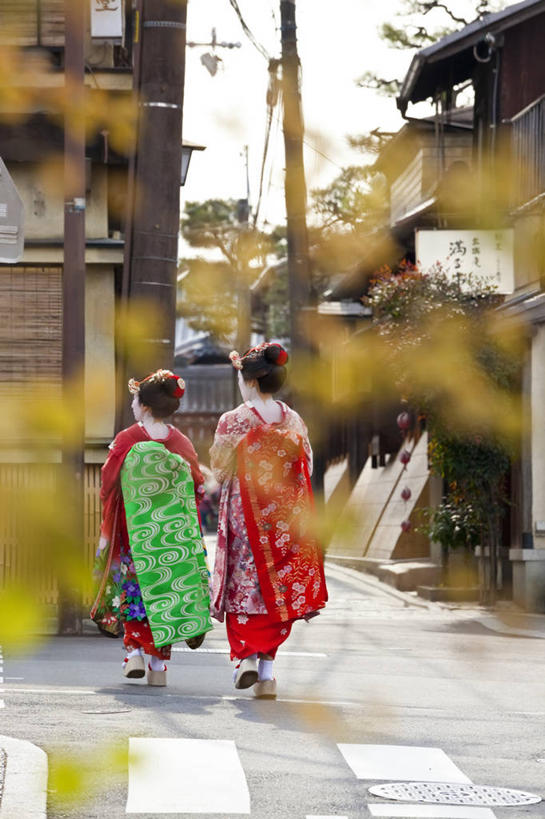 成年人,一个人,两个人,竖图,彩色,室外,白天,街道,日本,仅一个年轻女性,仅一个女性,仅一个人,日本文化,背面,摄影,京都府,五颜六色,色彩斑斓,五彩缤纷,艺妓,五彩斑斓,五光十色,年轻女性,女人,女性,年轻人,步行,彩图,传统服装,传统文化