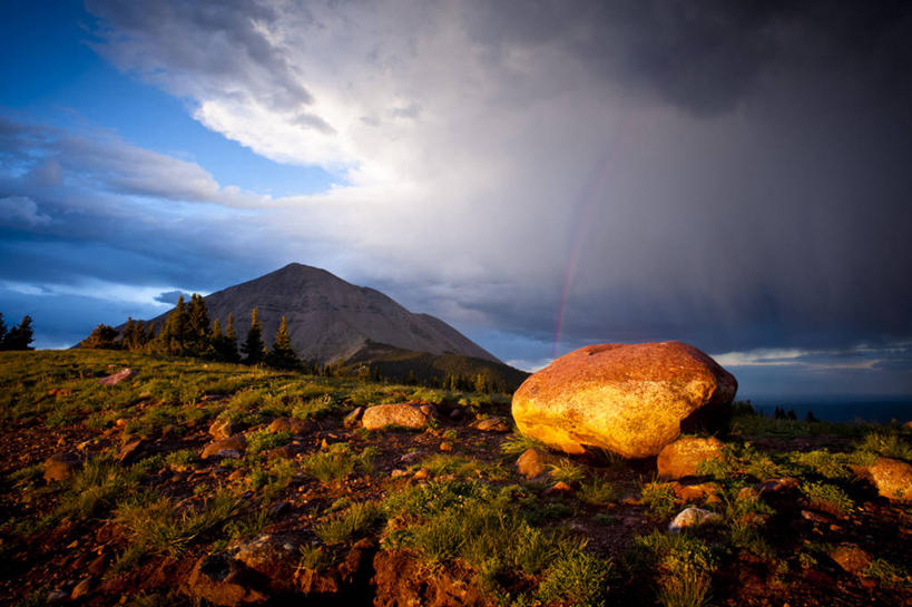 无人,横图,室外,留白,彩虹,美景,日落,山,美国,地形,景观,乌云,风景,自然,黄昏,景色,摄影,自然风光,科罗拉多州,洛矶山脉,岩石,彩图,旅行,落基山国家公园,对焦