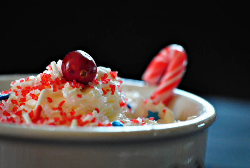 无人,横图,室内,特写,樱桃,美国,圣诞节,杯,饮食,摄影,清新,圣代,巴尔的摩,马里兰,彩图,传统文化