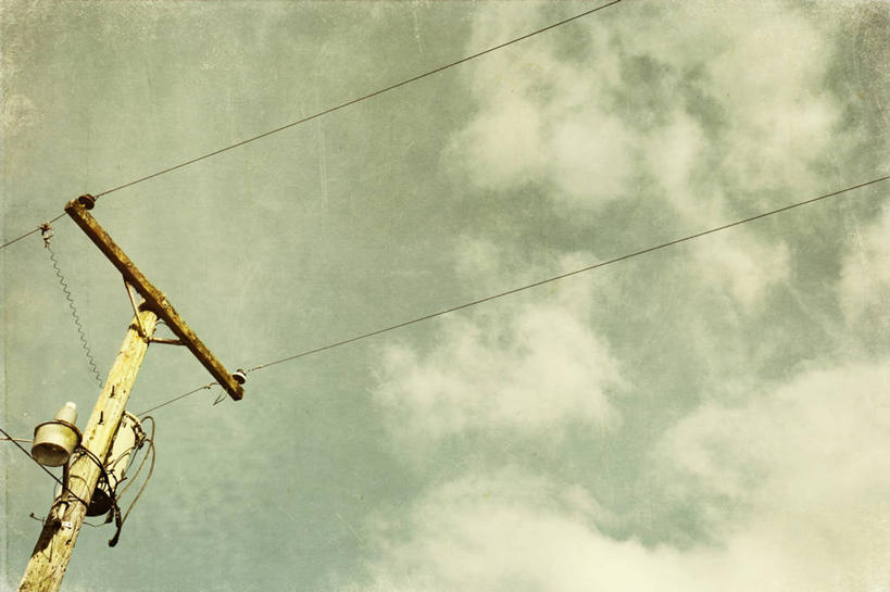 无人,横图,室外,白天,仰视,美国,木制,云,联系,天空,摄影,能源,电,彩图,低角度拍摄,输电塔,电力线