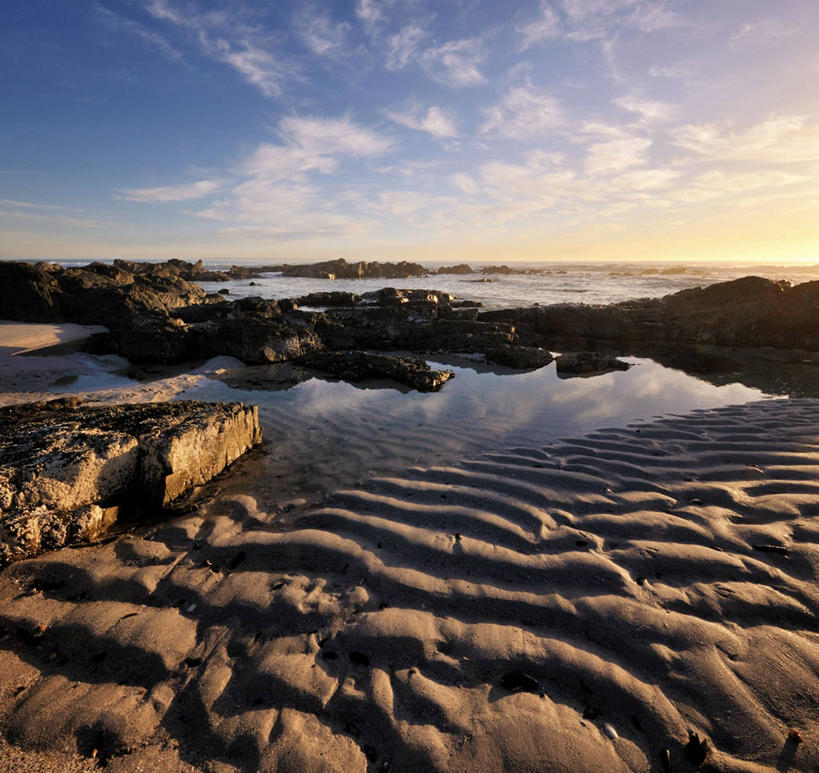 无人,横图,室外,海洋,美景,日落,南非,波纹,反射,沙子,景观,云,首都,风景,天空,自然,景色,摄影,退潮,宁静,自然风光,开普敦,海滩,岩石,彩图